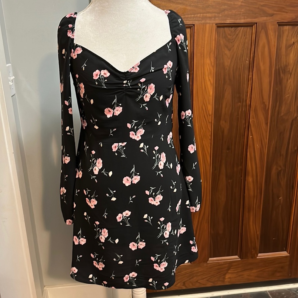 Floral long sleeve dress